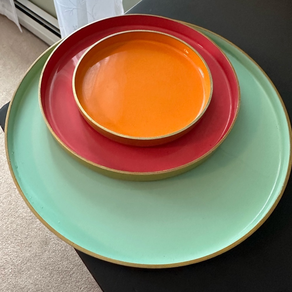Colorful Nested Storage Trays - Picture 2 of 5